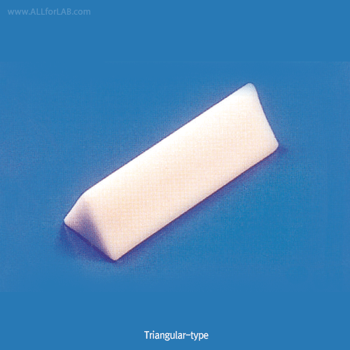 Cowie® PTFE Triangular-type Stirrer Bar, for Lab & Industry, L12~136mm  Suitable for Mixing High Viscosity, -200°C+280°C, <UK-Made> PTFE 삼각형 마그네틱바