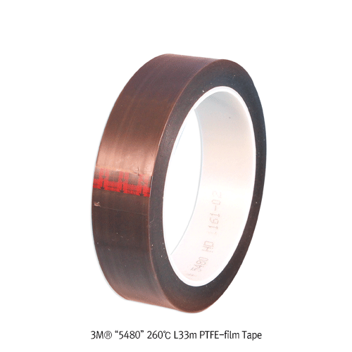 3M® “5480”260°CL33mPTFE-filmTape,-54°C+260°C,Anti-Stick/Release   For Wrapping Rollers, Gray, Low Coefficient of Friction, 0.09mm-thick, 고온 / 내약품성 PTFE 테이프