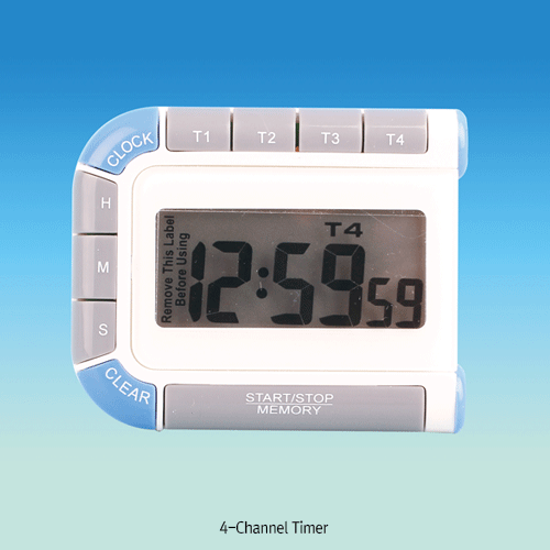 ETL® 4-Channel Timer, with Big Display, Range(··소···대·정밀도 Sec.), 4채널 타이머