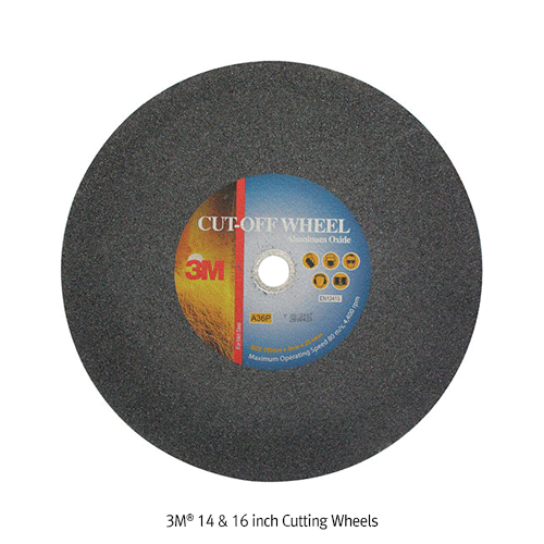 3M® 14&16inchCuttingWheels,FastCutting&LongLife,Durable,Max.RPM3,850 Ideal for Cutting Stainless-steel, Ceramic Abrasive Grain Content, 푸른돌 절단석, 14 & 16인치