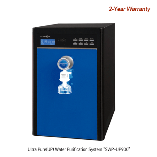 SciLab® Ultra Pure(UP) Water Purification System “SWP-UP900”, Max 1.5L/min   With Total Organic Carbon(TOC), 2-Steps of Filter Exchange Indicator, (UP) Up to 18.3MΩ··cm, 초순수 제조기