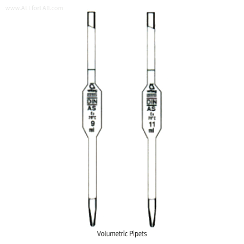 Witeg® Volumetric Pipets, for Milk & Cream Test, 9~17.6㎖밀크 / 크림용 보류메트릭 피펫, Class A, National Standards
