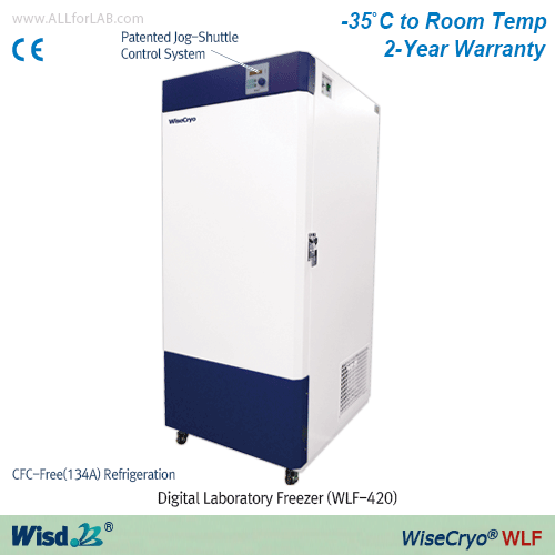 DAIHAN-brand® Digital Laboratory Freezer, “WLF”, -35℃ to +10℃, 420 Lit, with Certi. & Traceabilitywith 3×Shelves, Digital Fuzzy Control System, Fast Freezing Function, RS232C Interface, CFC-Free Refrigeration 디지털 저온 냉동고, 디지털 퍼지 컨트롤, 친환경 냉매(134A) 채용, 급속 냉동
