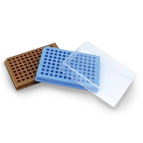 PCR Tube Rack, 파랑, 갈색, 96well Plate, 8-stirp tube 사용가능