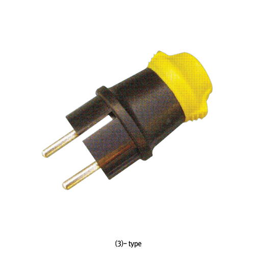 “Winners”Polycarbonate Various Type Plugs, AC 250V/15A<br>다양한 타입의 플러그, 절연∙내열성