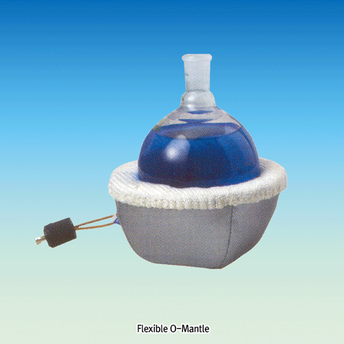환플라스크용 유연성 맨틀, Flexible O-Mantles, without Controller<br>조절기 별도, 450℃, 반구형으로 내부 관찰 용이, Fabric 재질, CSA 인증