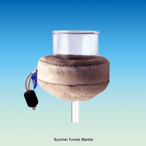 부흐너 펀넬용 맨틀, Buchner Funnel Mantles, without controller<br>조절기 별도, 450℃, Fabric 재질, CSA 인증