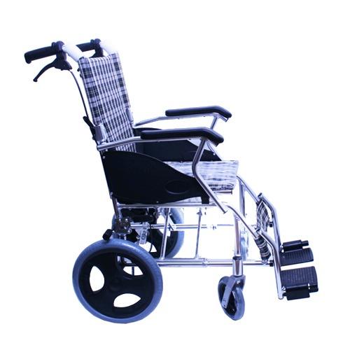 '탄탄'수동 접이식 알루미늄 경제형 휠체어 (보호자브레이크,등받이꺽기)