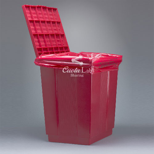 플라스틱 백 스탠드 덮개용 (Biohazard Disposal Can With Lift-Up Cover) CUBA.13197-0000