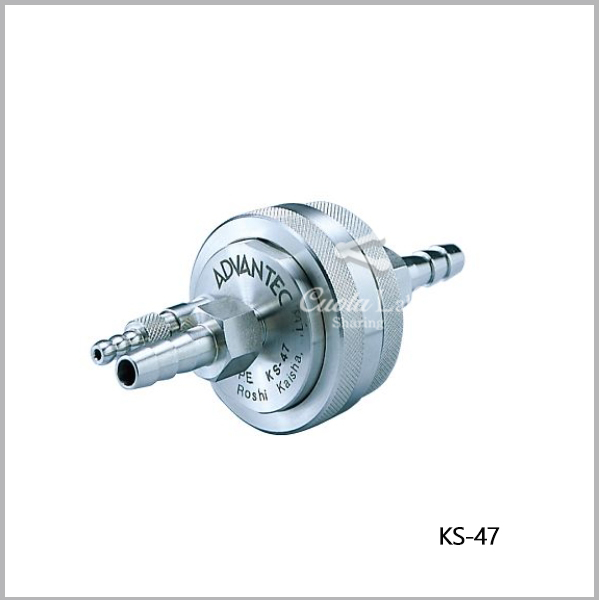 [ADVANTEC] Vented 인라인 스테인레스 스틸 홀더(Vented In-Line Stainless Steel Holder)