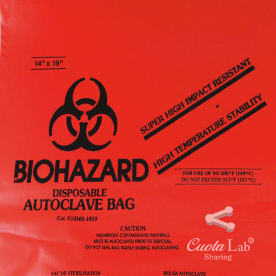 [Bel-Art] 바이오헤저드 백 Super Strength Biohazard Disposable Bags