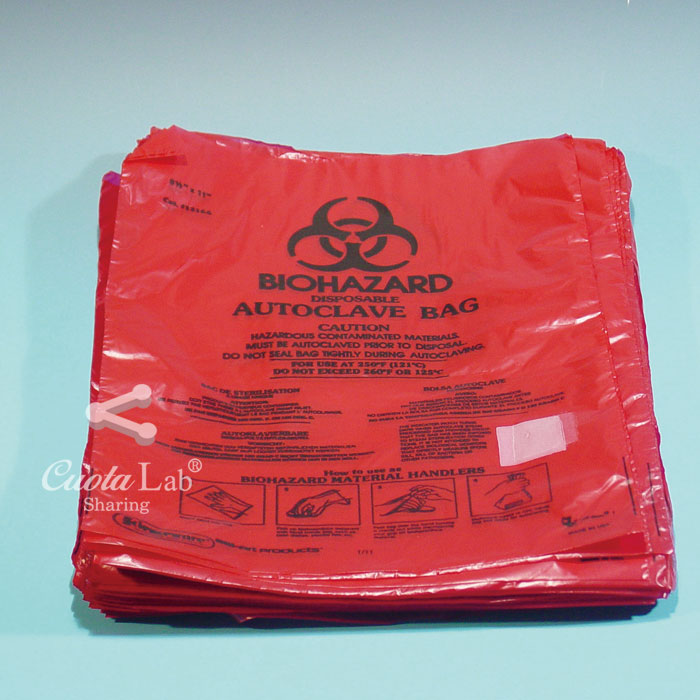 [Bel-Art] 미니 멸균 비닐백 (바이오헤저드) Benchtop Biohazard Bags