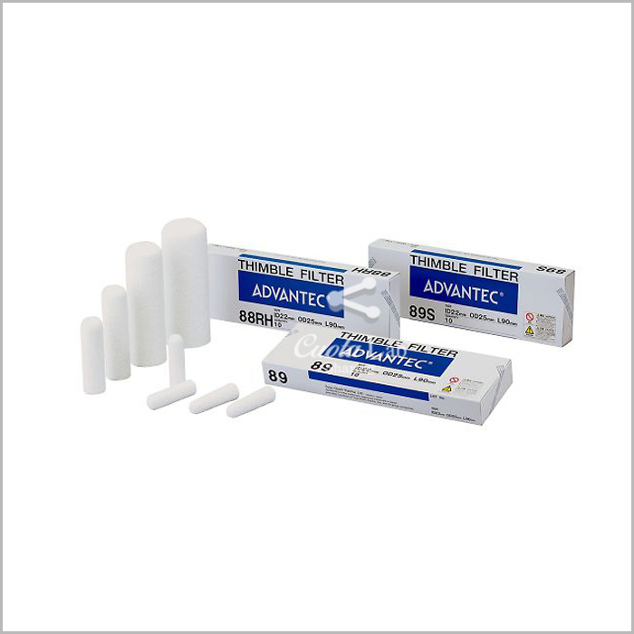[Advantec] No.89 PTFE 섬유, 원통 여과지 (Thimble filter)