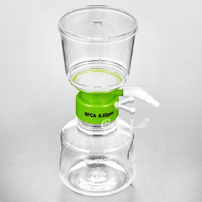 바틀 탑 진공 여과 장치 Bottle-top vacuum filtration systems, PVDF, SFCA